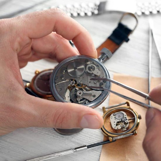 Watching being fixed with tweezers